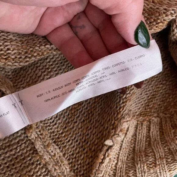 Ariat Women L Brown Pink Knit Date Night Sweater Southwest Pattern Long Sleeve - Picture 10 of 10